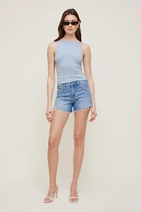 James Relaxed Mid Rise Denim Shorts