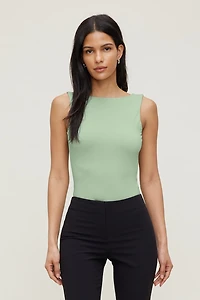 Justaucorps sculptant à dos châle