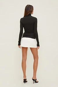 Fitted Turtleneck Top