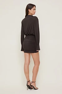 Sculpt Mini Shirt Dress