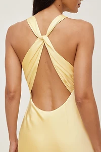 Andy Satin Maxi Dress