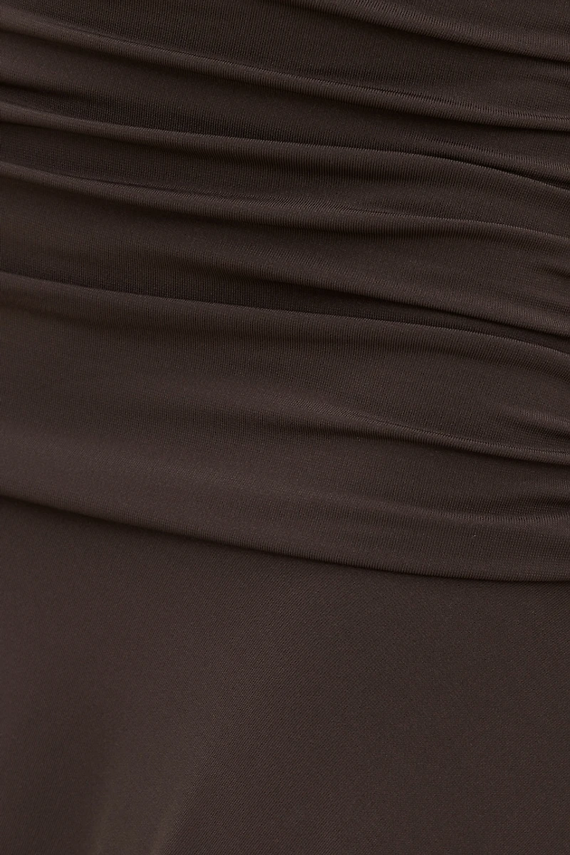 Sculpt Asymmetric Midi Skirt