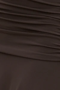 Sculpt Asymmetric Midi Skirt