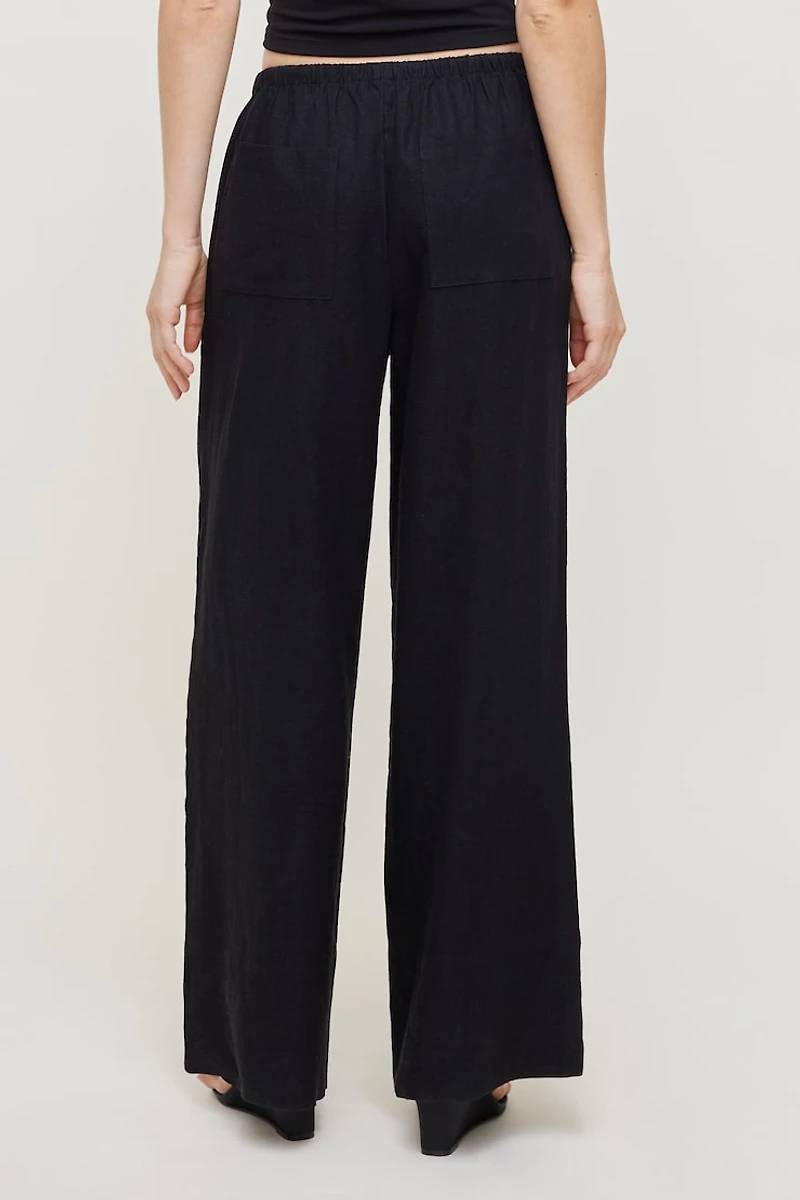 Leo Linen Wide Leg Pants