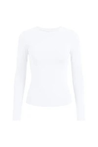 Sleek Crewneck Longsleeve Top