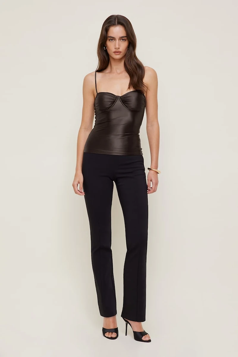 Monet Stretch Satin Top