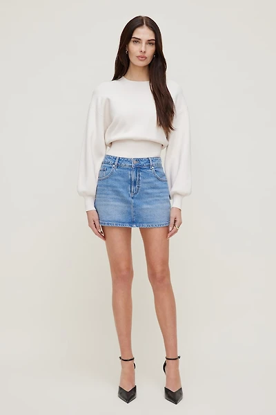 Gia Denim Mini Skort