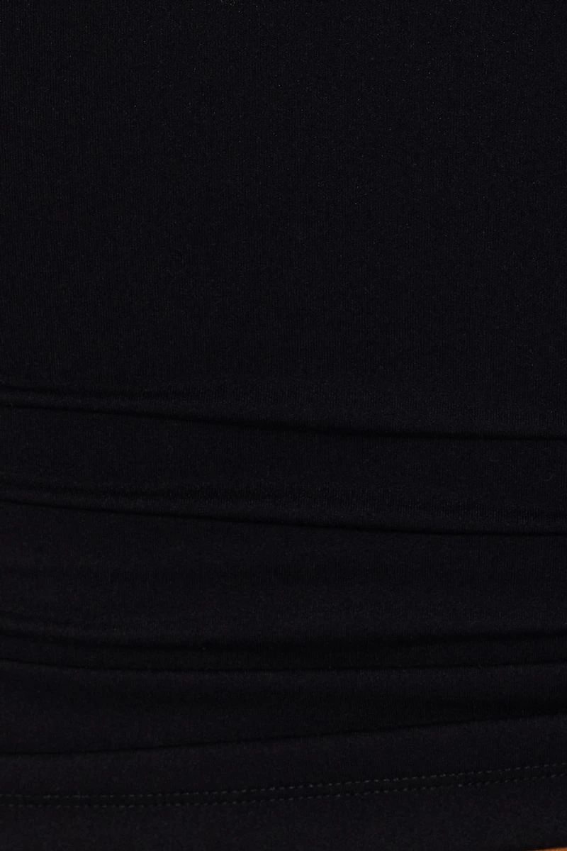 Sleek Open Neck Long Sleeve Top
