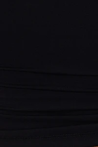 Sleek Open Neck Long Sleeve Top