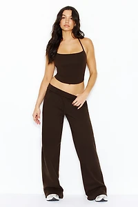 StretchTerry™ Open Back Halter Top