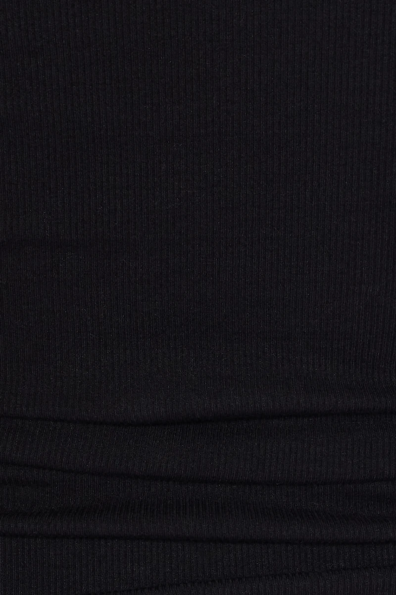 SnatchRib Crewneck Henley Long Sleeve Top