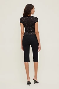 Lace Crewneck Top