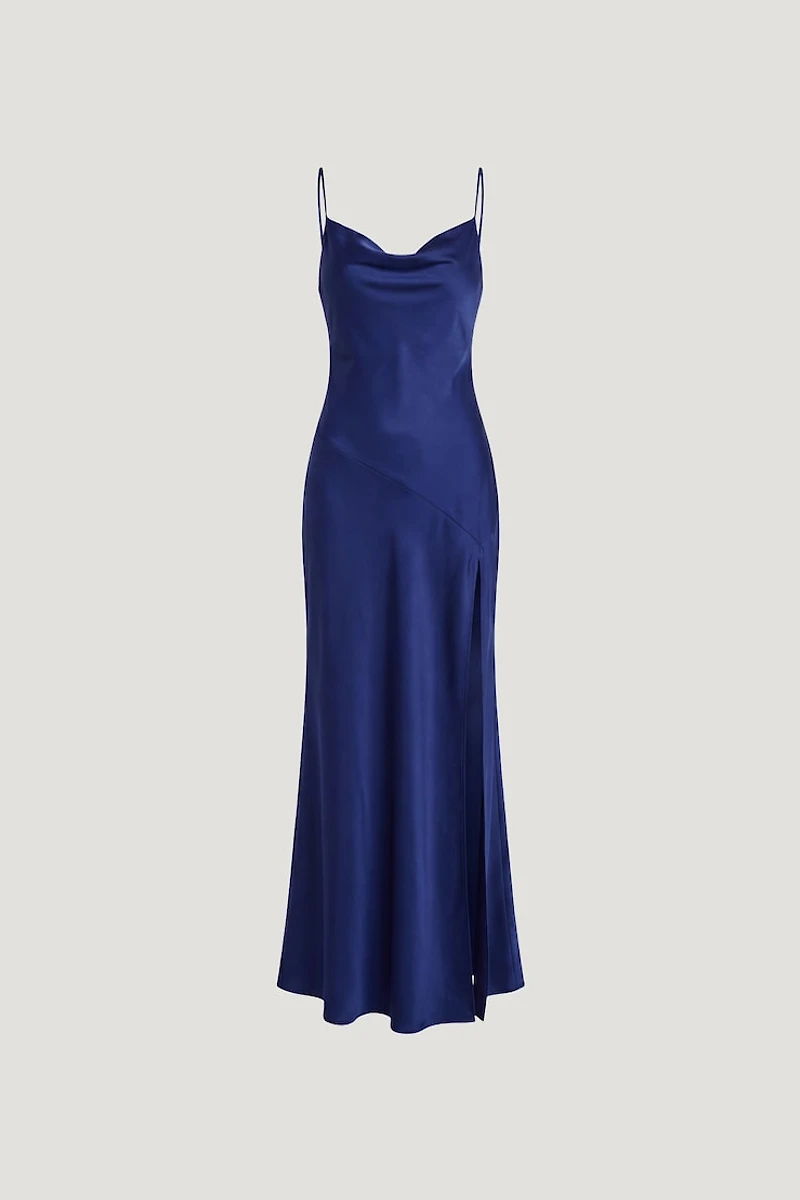 Lucia Satin Maxi Slip Dress