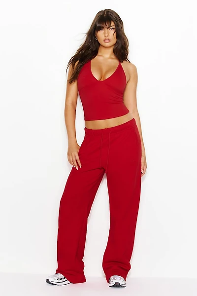 Pantalon de jogging à jambe droite en tissu UltraFleece