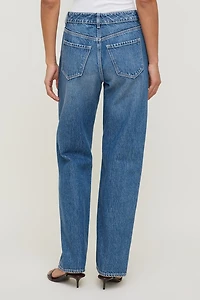 Mika Mid Rise Relaxed Straight Leg Jeans