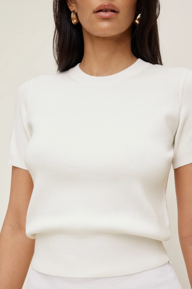 Clara Short Sleeve Sweater