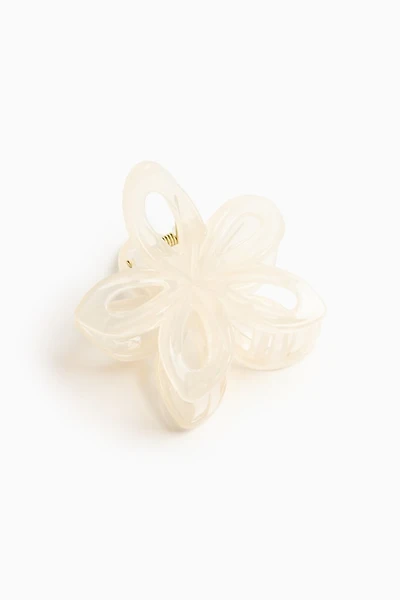 Open Flower Claw Hair Clip