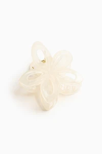 Open Flower Claw Hair Clip