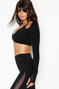 Active Layered Mesh Long Sleeve Top