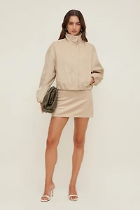 Stacie Faux Suede Mini Skort