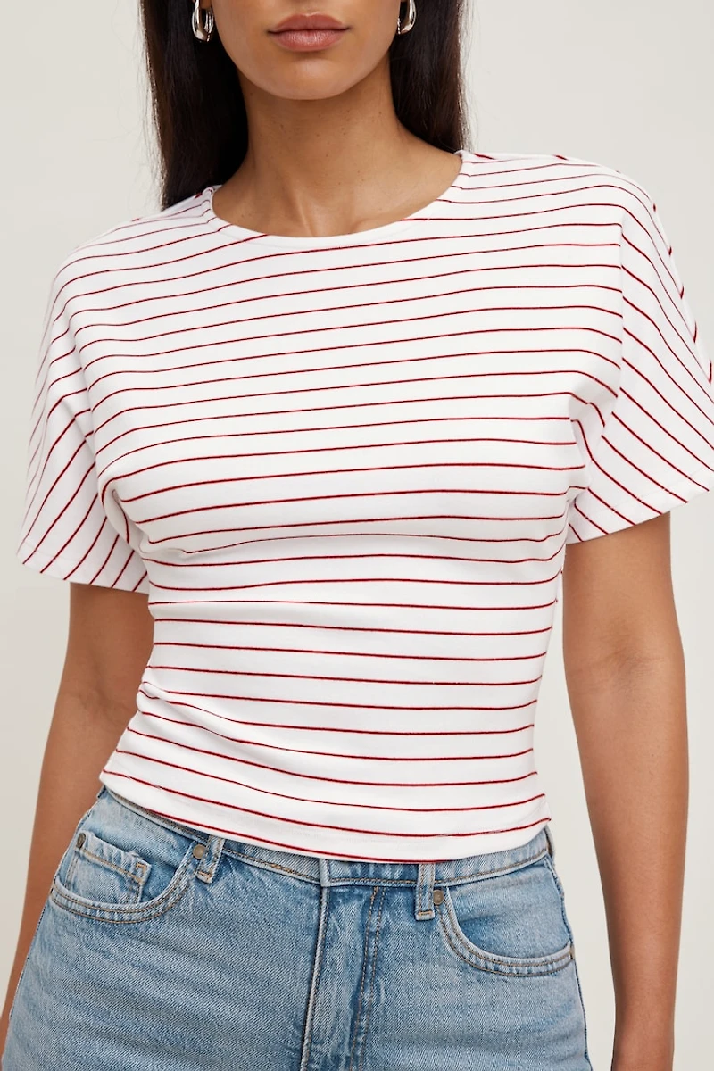 Andrea Striped Cotton T Shirt