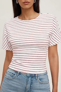 Andrea Striped Cotton T Shirt