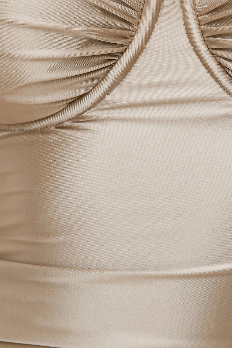 Haut en satin extensible Monet