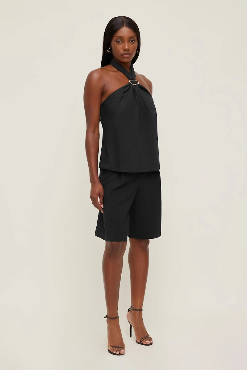 Buckle Halter Top