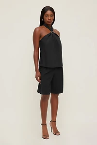 Buckle Halter Top