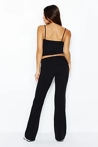 StretchTerry™ Foldover Bootcut Pants