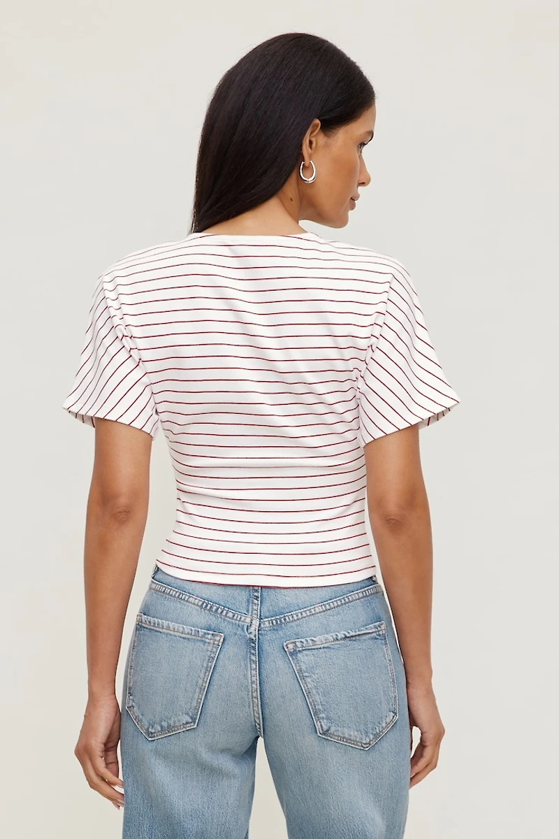 Andrea Striped Cotton T Shirt