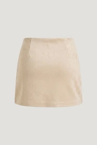 Stacie Faux Suede Mini Skort