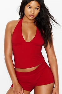 StretchTerry™ Plunge Halter Top