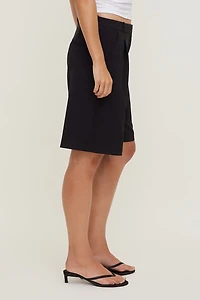 Mid Rise Bermuda Shorts