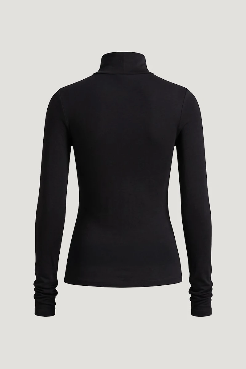 Fitted Turtleneck Top