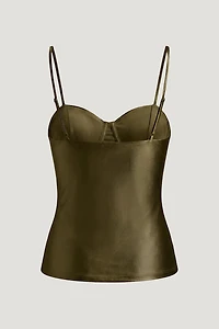 Monet Stretch Satin Top