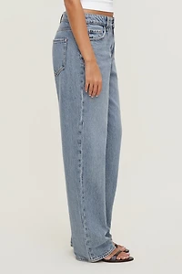 Mika Mid Rise Relaxed Straight Leg Jeans