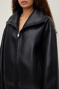 Cocoon Faux Leather Jacket