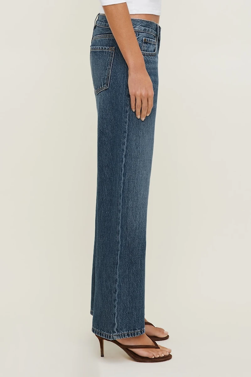 Jules Relaxed Low Rise Straight Leg Jeans