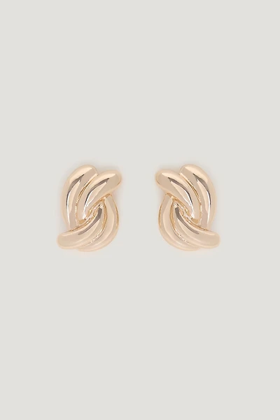 Boucles d'oreilles à double torsade