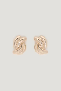 Boucles d'oreilles à double torsade