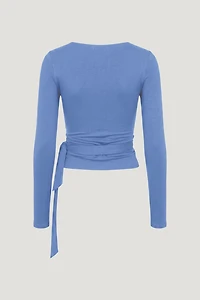 Wrap Long Sleeve Top