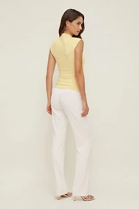 Sculpt Draped Scarf Top