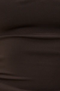Camisole sculptante à bordure en dentelle