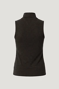 Sleeveless Turtleneck Top