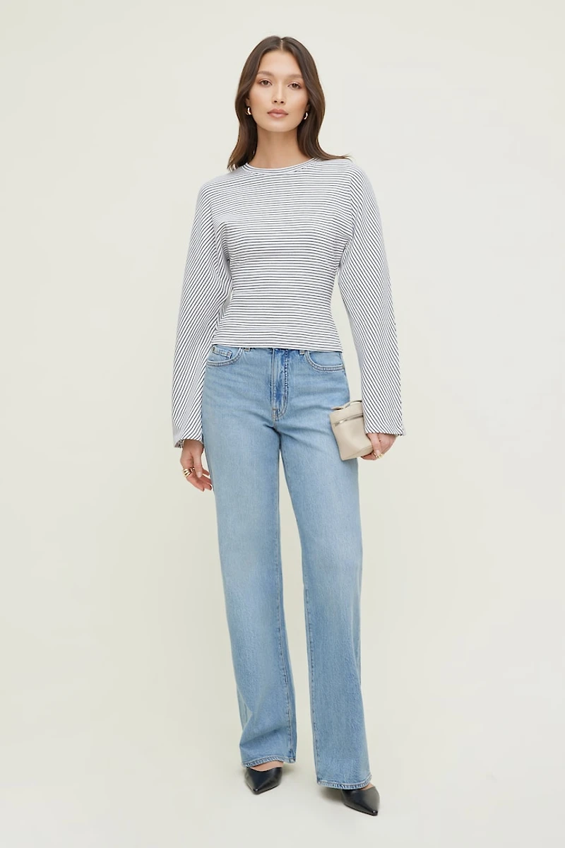 Striped Dolman Heavy Cotton Top
