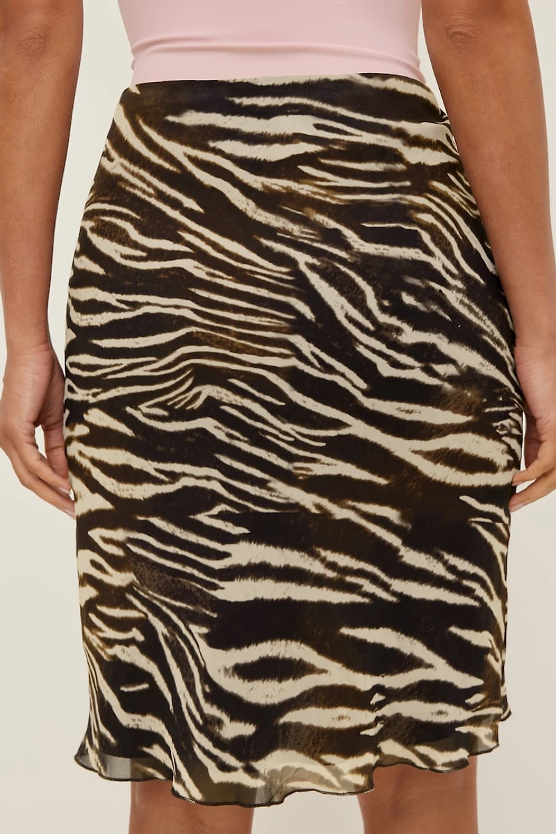 Esther Georgette Midi Skirt