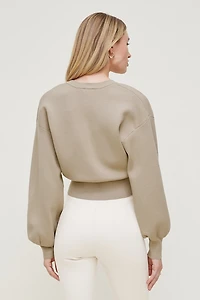 Cardigan à manches bouffantes