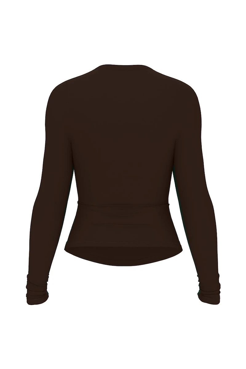 Sleek Crewneck Longsleeve Top