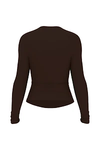Sleek Crewneck Longsleeve Top
